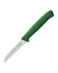 Couteau d'office professionnel vert denté - Dick Pro-Dynamic HACCP - 8 cm