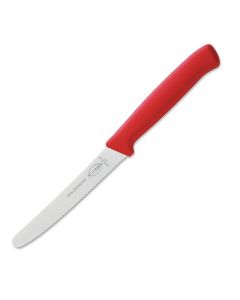 Couteau Universel Professionnel Denté Rouge 110mm - Dick Pro Dynamic