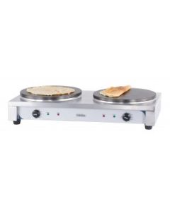 Crêpière Professionnelle Double Electrique - L 910 x P 455 mm - Casselin