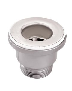 Crépine de vidange en laiton chromé avec joint et écrou de fixation 38 mm