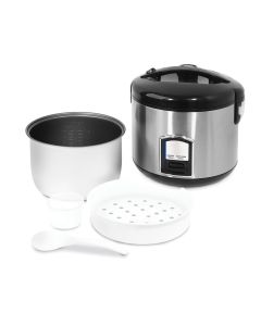 Cuiseur à Riz Inox 1,8 Litres Avec Fonction Cuisson Vapeur - 240410