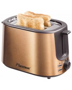 Grille-pain Bestron ATS1000CO avec gril intégré pour chauffage de pain et arrêt automatique de sécurité