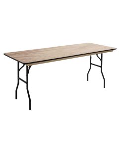 Lot de 5 tables pliantes en bois 180 cm