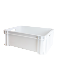 Bac renforcé empilable avec poignées 545 x 390 mm  - Blanc 30 L Gilac