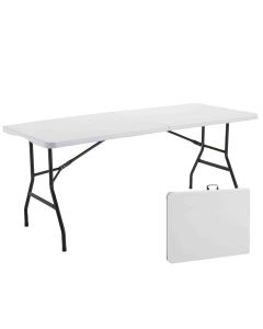 Table rectangulaire pliante 180 cm en PEHD - 8 places