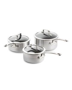 Set de 3 Casseroles Première 16 cm, 18 cm et 20 cm avec Couvercle