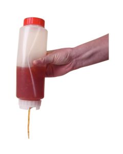 Distributeur de sauce transparent - FIFO 473 ml - 