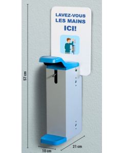 Distributeur Manuel de Gel à Fixer - Acier Inox