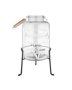 Distributeur d'Eau Rétro en Verre avec Socle 8,5 L - Olympia
