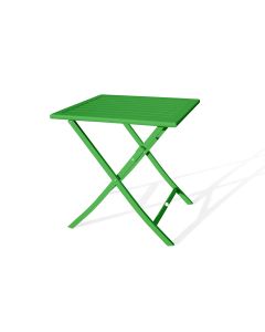 Table de jardin MARIUS 70 cm pliante en aluminium vert prairie