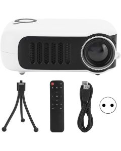 mini vidéoprojecteurs avec sortie DMI, AV, USB,HDMI blanc noir