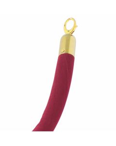 Cordon Rouge à Crochets Dorés pour Poteau d'Accueil 1,5 m - Pujadas -