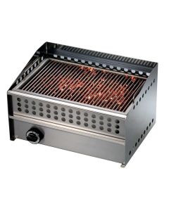 Grill de Table Double en Inox Grillade Charcoal au Gaz - Grill 'Stone GS3