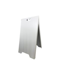 Chevalet stop trottoir plastique blanc avec poignées dimensions 100 x 55 cm - Fabrication française
