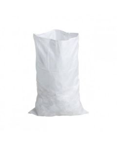 Lot de 10 sacs gravats en polypropylène tissé blanc 80L