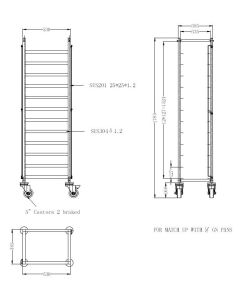 Echelle Démontable 12 GN 1/1 - Combisteel - 