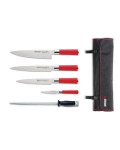 Ensemble de 5 couteaux avec étui - Red Spirit Dick