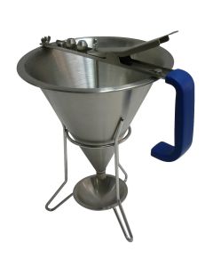 ENTONNOIR DOSEUR INOX AVEC 3 DOUILLES D.2 4 6 MM-L2G