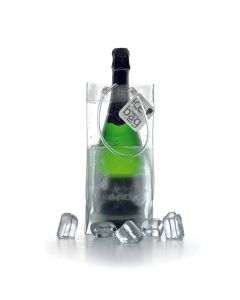 Ice.bag® CLASSIC CLEAR Rafraîchisseur transparent pour 1 bouteille par 120