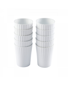 Gobelets réutilisables en plastique biosourcés - lot de 10