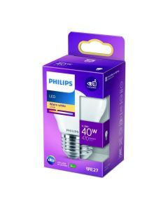 Ampoule LED Philips Classic 40W sphérique E27 blanc chaud dépolie non-dimmable