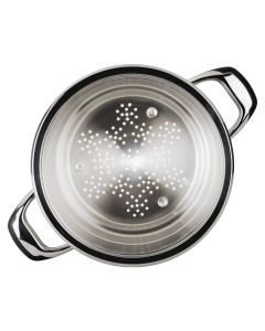 Insert en inox 18/10 pour cuisson vapeur  – Diamètre 24cm - Fabriqué en Italie | Ecovitam