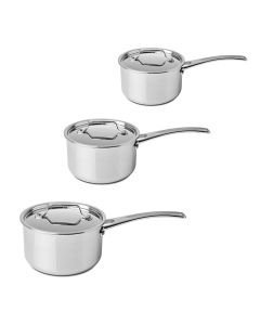 Ensemble de 3 casseroles haute et couvercles Supreme Prof
