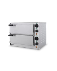 Four à Pizza Double Electrique 2 Pizzas - Inox -  SMALL 3,2 kW - Resto Italia