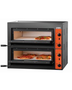 Four à pizza double électrique - 4 + 4 pizzas pro - 8,4 kW - Bartscher -