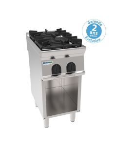 Fourneau sur meuble - top 2 feux super vifs gaz sur placard ouvert 14,4 kW - gamme 700 - Tecnoinox