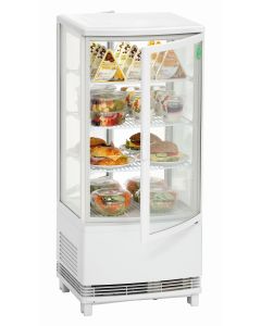 Frigo Vitrine à Poser - 86 litres Blanc - Bartscher -