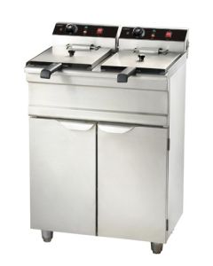 Friteuse professionnelle électrique - 2 x 9 litres - 2x 3,3 kW - Combisteel