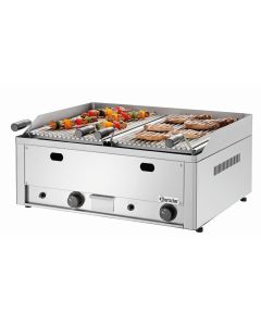 Grill pierre de lave à gaz - 2 brûleurs - Bartscher