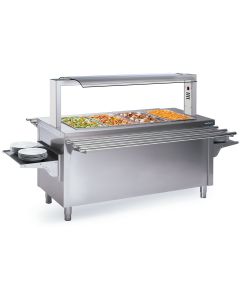 Îlot Central Bain-Marie en Inox - Capacité GN de 4 à 6 - Distform