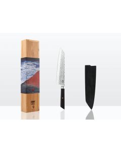 Kiritsuke Couteau de Chef avec Saya et Boîte en Bambou - lame 20 cm - Kotai