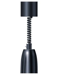 Lampe chauffante noire - 159 x 159 x 216 mm - Hatco - 