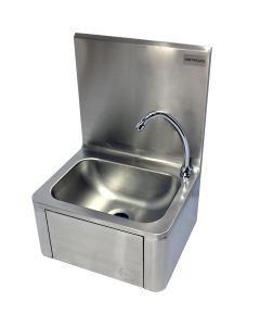 LAVE-MAINS INOX ADOSSE AVEC PANNEAU BASCULANT-L2G