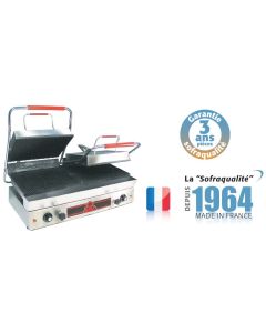 Machine à panini double - Série F - Spécial grillades - HAUT DEBIT - Sofraca