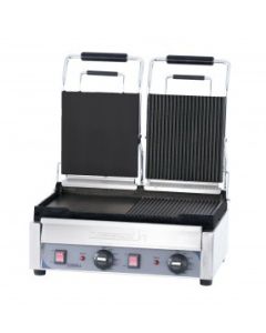 Machine à panini professionnelle double - 490 x 520 mm - Casselin