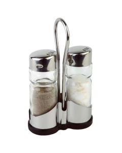 Ménagère Sel et Poivre en Verre et Inox - APS