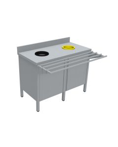 Meuble de Tri Inox 304 2 Portes - L2G