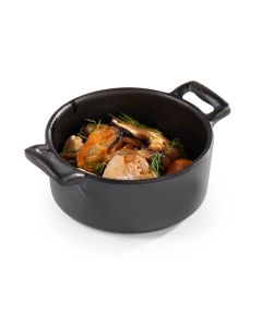 Mini Cocotte Mélamine Noire Ø 9 cm - Pujadas