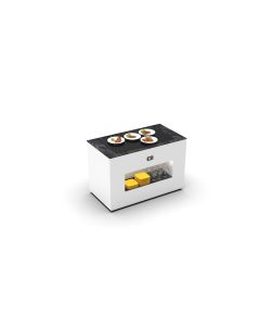 Base de Buffet Chaud - Cuve en Verre +60ºC - L 875 mm - Sayl