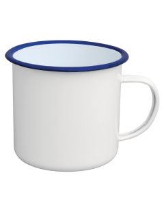 Mug à Soupe Pour Bar Restaurant en Acier Emaillé 560 ml - Lot de 6 -Olympia -