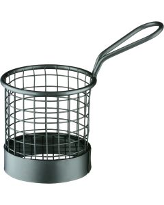 Panier Rond en Acier Noir pour Finger Food Ø 80 mm - Stalgast