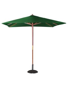 Parasol de terrasse carré professionnel à poulie de 2,5 m vert - Bolero