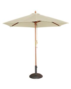 Parasol  de terrasse professionnel écru à poulie diamètre 2,5 m - Bolero - 