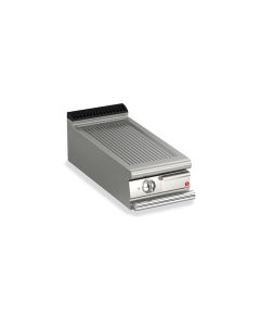 Grillade électrique - Plaque rainurée 17,3 dm² - Gamme Queen 700 - 70QFTE413 - Baron - 