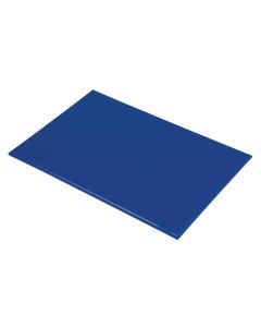 Planche à découper 600 x 450 x 12 mm haute densité bleu - Hygiplas