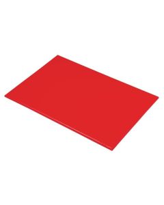 Planche à découper 600 x 450 x 12 mm haute densité rouge - Hygiplas